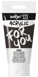 DARWI Acrylfarbe 75ml DF5150075830C Braun Vandijck
