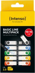 INTENSO USB-Stick Basic Line 10x16GB 3503571 USB 2.0 Mulitpack