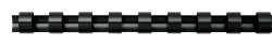 FELLOWES Plastikbinder&uuml;cken 8 mm A4 5345707 schwarz, rund 100 St&uuml;ck