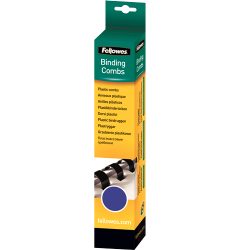 FELLOWES Plastikbinder&uuml;cken 10mm A4 5330902 blau, rund 25 St&uuml;ck