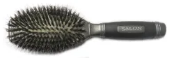 Gummikopfb&uuml;rste mit Naturborsten, oval, 11-reihig