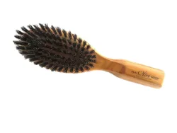 Herba Olivenholzb&uuml;rste, Wildschweinborsten, oval, gross, 9-reihig
