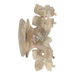 Trisa Accessoires Klemme 3D Blume Hellbraun 10.5 x 5 cm