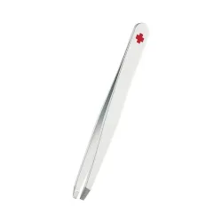 Rubis Pinzette Schweizerkreuz schr&auml;g, weiss, Softtouch