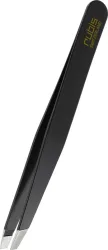 Rubis Pinzette schr&auml;g, schwarz, Inox