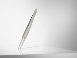 Rubis Pinzette f&uuml;r Wimpern, gerade, Inox