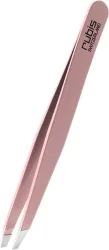 Rubis Pinzette, schr&auml;g, Inox, rosa