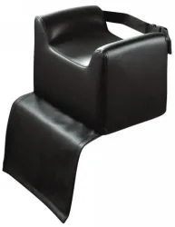 Kindersitzkissen  Schwarz mit Gurt