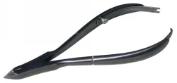 Kiehl Hautzange Titancarbonid Profihautzange Titan schwarz 10cm, Schneide: 4mm