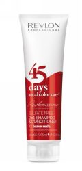 Revlon 45 Days Total Color Care Shampoo & Conditioner Brave Reds 275ml (9.3oz)
