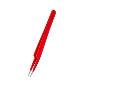 Rubis Wimpern Pinzette spitz, rot