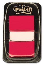 Post-it Haftstreifenspender Index 680-1 Farbe des Haftstreifens: Rot 7000029852