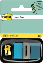 POST-IT Index Tabs 25.4x43.2mm 680-23 t&uuml;rkis/50 Tabs