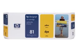 HP Tintenpatrone 81 yellow C4933A DesignJet 5000/5000PS 680ml
