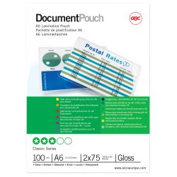 GBC Laminiertasche A6 3743152 glanz, 75my 100 Stk