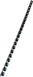 GBC Plastikbindr&uuml;cken 8mm A4 4028174 schwarz, 21 Ringe 100 St&uuml;ck