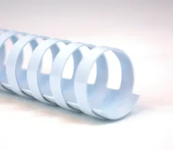 GBC Plastikbindr&uuml;cken 8mm A4 4028194 weiss, 21 Ringe 100 St&uuml;ck