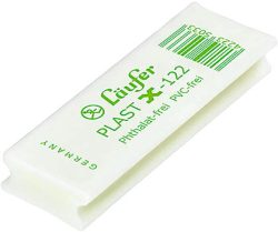 L&Auml;UFER Radierer Plast X-122 01220 65x21x12mm