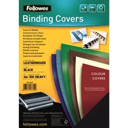 FELLOWES Deckblatt Delta Lederstruktur 5370405 Karton 100 St&uuml;ck