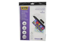 FELLOWES Laminiertasche A4 5396205 glanz, 80my 25 Stk