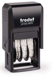 Trodat Datumsstempel Printy 20 x 3,8 mm (B x H) Grau, Schwarz