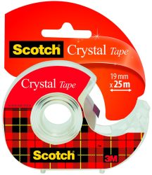 SCOTCH Magic Tape Crystal 19mmx25m 6-1925D kristallklar, auf Abroller