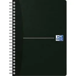 OXFORD Spiralbuch Smart Black A5 100103627 liniert 6mm, 90g 90 Blatt