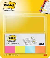 POST-IT Page Marker 20x38mm 670-4N neon 4x50 Streifen