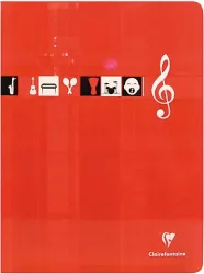 CLAIREFONTAINE Musikheft A4 3117 weiss 24 Blatt