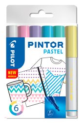 Pilots Pilot Marker Pintor Pastel Fein, 6-er