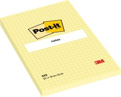 POST-IT Haftnotizen 152x102mm 662Y gelb, 100 Blatt, kariert