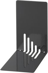 MAUL B&uuml;cherst&uuml;tzen 14x8,5x14cm 3501090 schwarz, Metall 2 St&uuml;ck