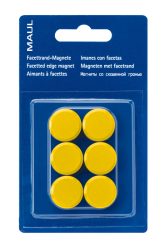 MAUL Magnete 20mm 6176213 gelb 6 St&uuml;ck