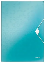 LEITZ Sammelmappe WOW A4 45990051 eisblau f&uuml;r 150 Blatt