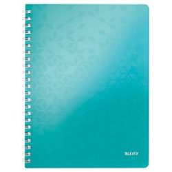LEITZ Spiralblock WOW A4 46370051 eisblau 80 Blatt