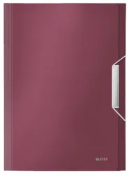 LEITZ Ordnungsmappe Style PP A4 39570028 granat rot 6 F&auml;cher, 200 Blatt