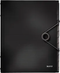 LEITZ Ordnungsmappe Solid PP A4 45701095 schwarz 12 F&auml;cher