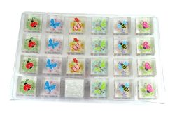 ROOST Stempel Christal 3x3cm, 86620 6 ass.