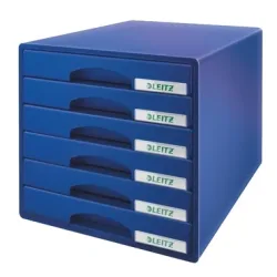 LEITZ Schubladenbox Plus blau 52120035 6 F&auml;cher