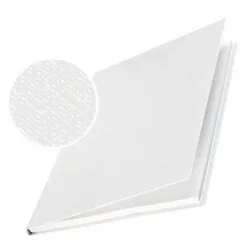 LEITZ Buchbindemappen Hard Cover A4 73910001 weiss, 7mm, Leinen 10 St&uuml;ck