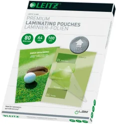 Leitz, LEITZ Laminiertasche A4 74800000 glanz, 100my 100 Stk