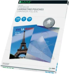 Leitz, LEITZ Laminiertasche A3 74870000 glanz, 100my 100 Stk