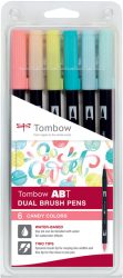 TOMBOW ABT Dual Brush Pen ABT-6P-4 Candy Colours 6 St&uuml;ck