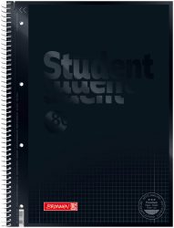 BRUNNEN Collegeblock A4 1067928190 kariert, 90g, onyx 80 Blatt
