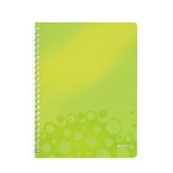 LEITZ Spiralbuch WOW PP A4 4637-00-54 gr&uuml;n 80 Blatt