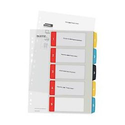LEITZ Register Cosy PP multicolor A4 1240-00-00 Zahlen 1-5