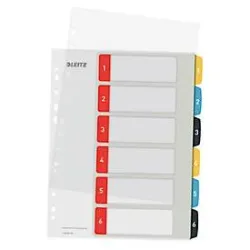 LEITZ Register Cosy PP multicolor A4 1246-00-00 Zahlen 1-6