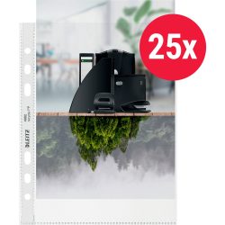 LEITZ Zeigetaschen PP Recycle A5 4002-00-03 transparent, 100my 25 St&uuml;ck