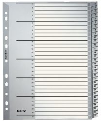 LEITZ Register PP A4 12810000 1-31 grau