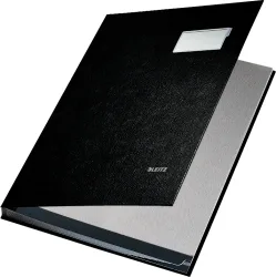 LEITZ Unterschriftsmappen 57010095 schwarz 10 F&auml;cher